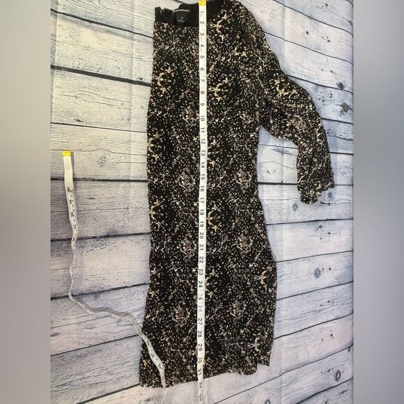 Club Monaco Abstract Swiss Dot Back Zipper Silk Parisian Party Mini Dress 10 - Picture 12 of 12